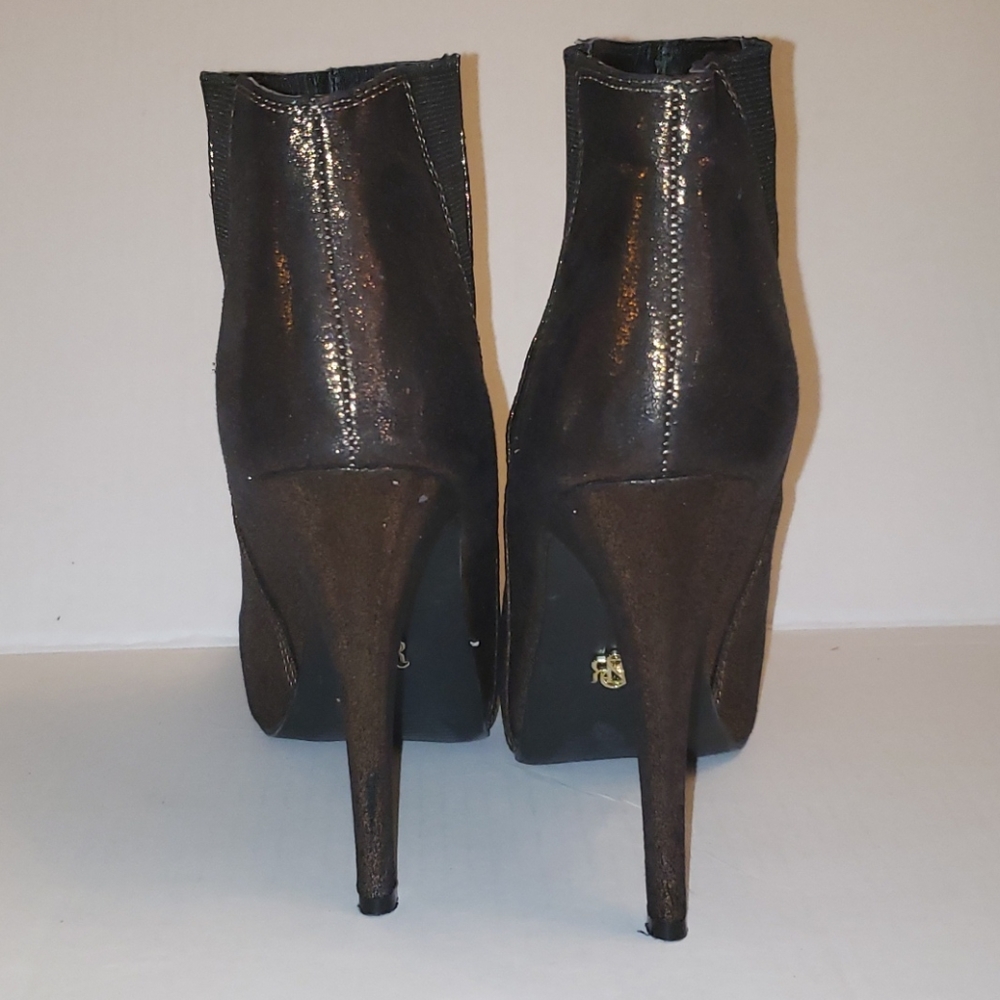 Rock&Republic bronze glitter ankle boot heels - Picture 4 of 9